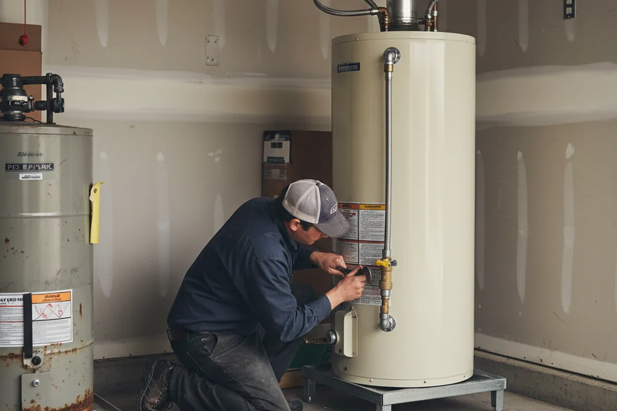 Water heater and shutoff valve replacement in Clarkston